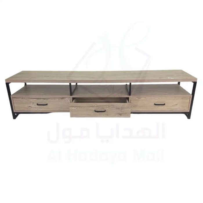 طاولة تلفاز عملية مع أدراج واسعة - بيج - 180x40x40 سم 06df25a02b89087bd68e25ac8224c1be