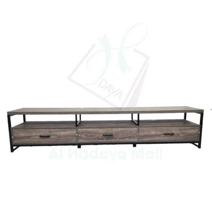 طاولة بلازما خشب مع 3 دروج - رمادي - 200x40x42 سم 1c6eacd8ac3dd66aa8b1fe72e5de8fe4