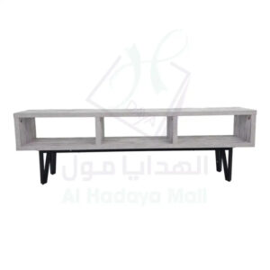 طاولة بلازما خشب - رمادي - 160x30x50 سم