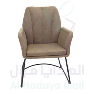 كرسي مفرد انيق ومريح - 62x46x90 سم - بني داكن