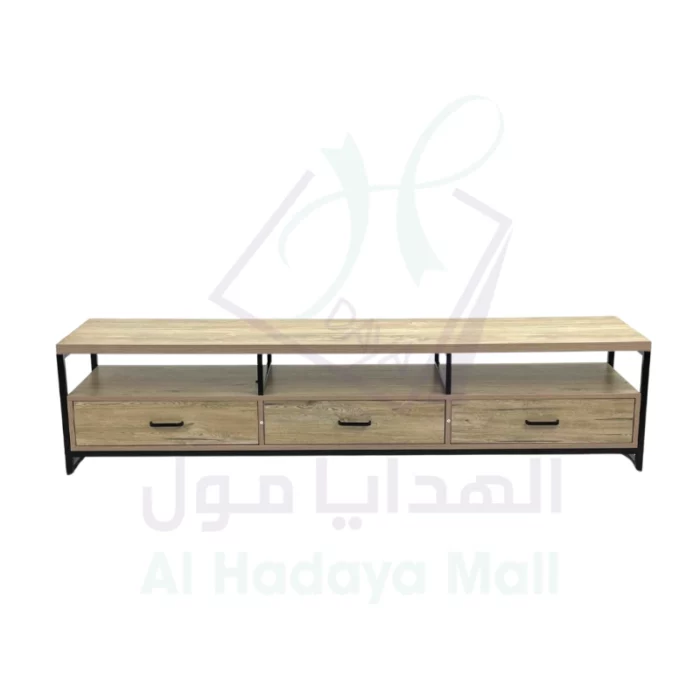طاولة تلفاز عملية مع أدراج واسعة - بيج - 180x40x40 سم a201b0c37dfa082fadb42bcf47cff411
