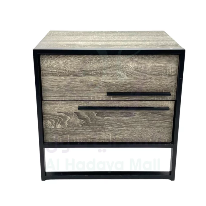طاولة أنيق وعصري 2 درج - رمادي - 50x40x50 سم - 1268R 0f02936d73e43450dcf2c6957e2fbd3d