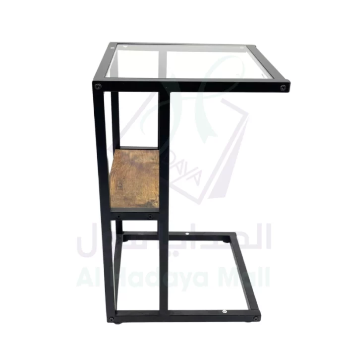 طاولة خدمة زجاجية أنيقة وفاخرة - 35x35x57 سم - عسلي 1e54fca9fc90b55ca9ded3e8c4e64f69