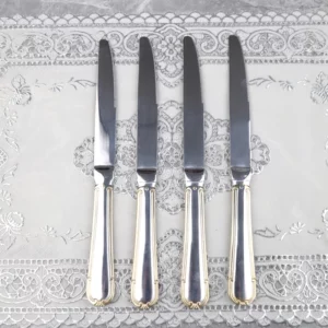 Luxury Stainless Steel Knife Set - Silver & Gold - 24 cm - 6 Pieces