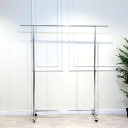علاق أنيق من الستانلس ستيل - فضي - 120x46x200 سم
