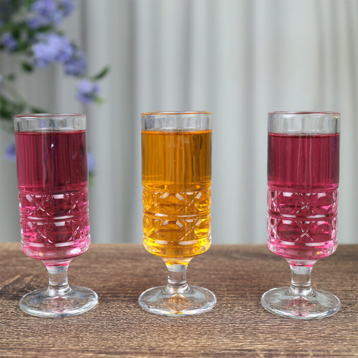 Elegant and luxurious juice glass set - Clear - 6 Pieces Artboard 2