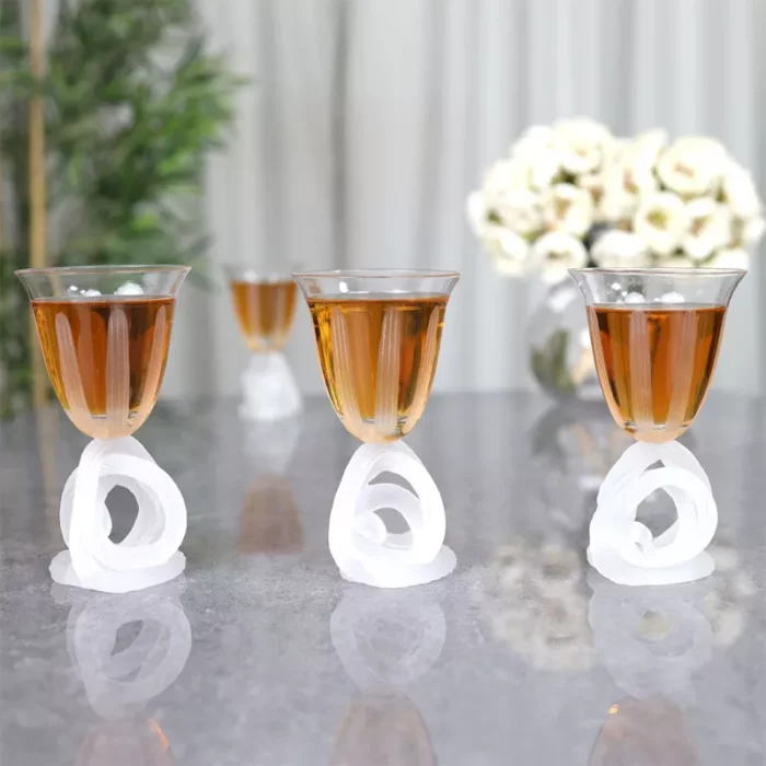 Luxury Turkish Juice Glass Set Hand-carved - 6 Pieces - 9x16 cm - Clear d4628db15fb8891b875a386660b2b91a