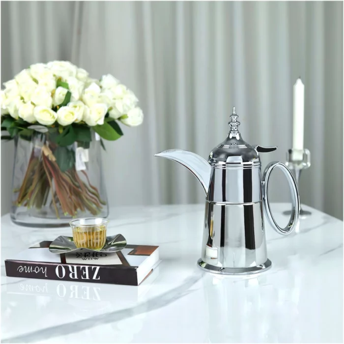 دلة ضيافة أنيق من الستانلس ستيل - فضي - 400 مل d5751927b1ed4445302278b1468e4f4a